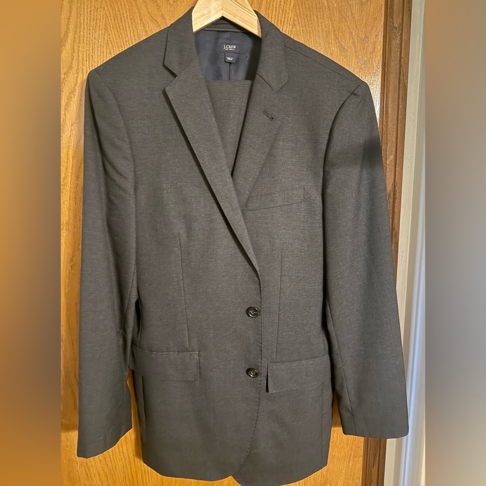 Dark Gray J.Crew Two Piece Suit 40L